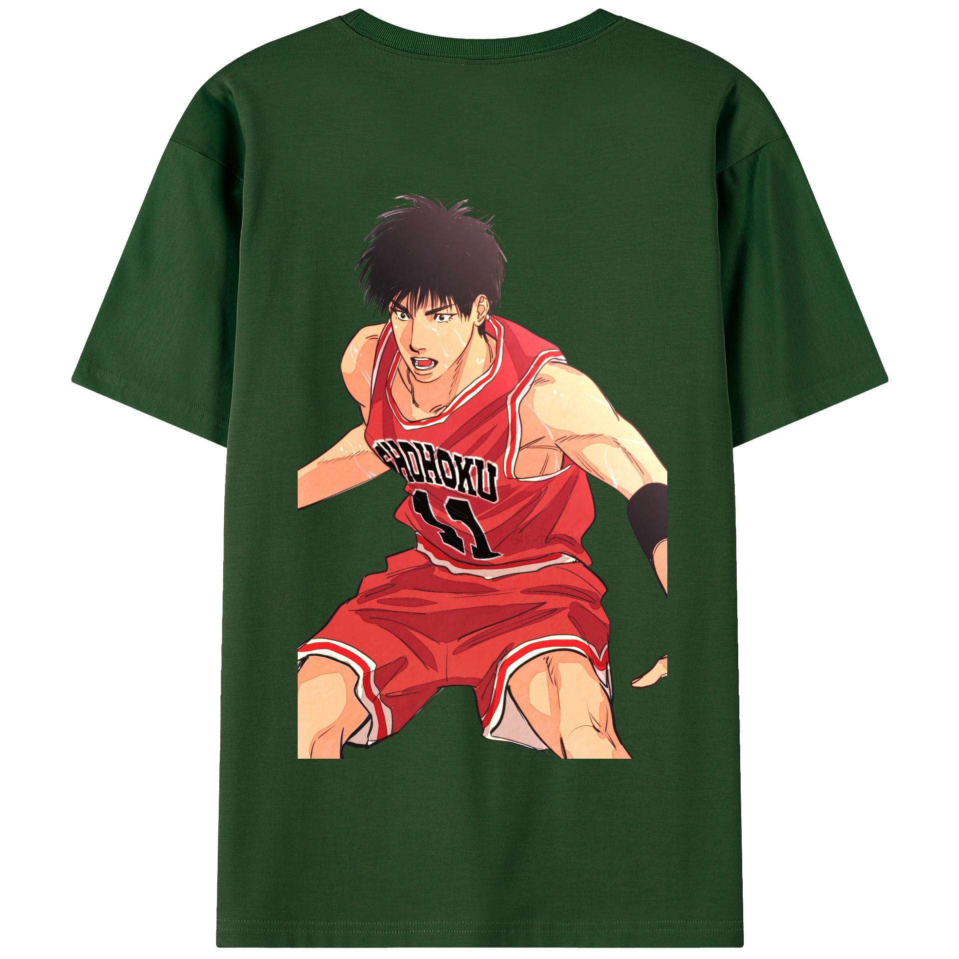 SLAM DUNK／スラムダンク 綿100％半袖Tシャツ（背面プリント）
